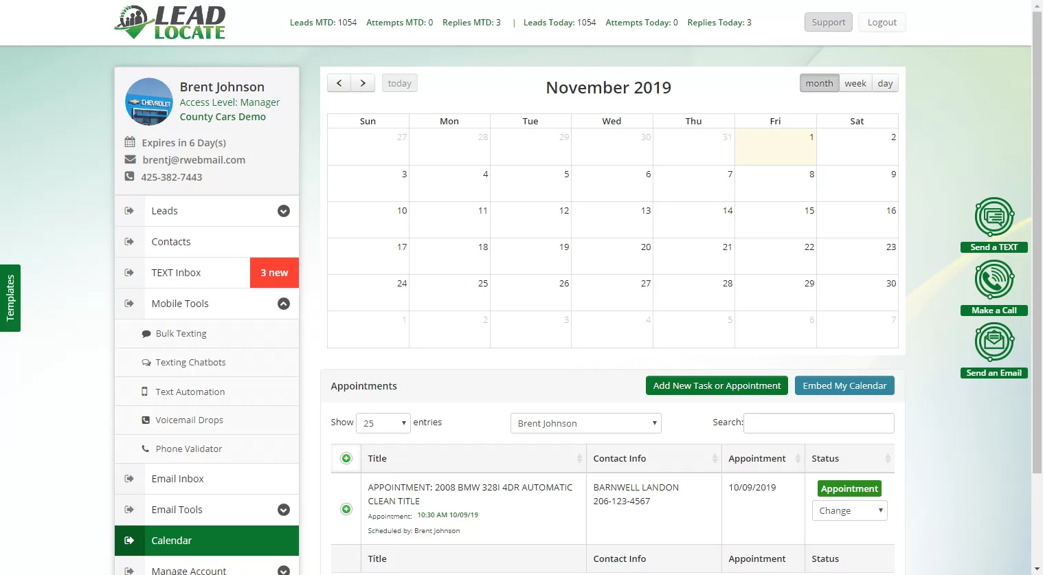 Auto dealer software by LeadLocate