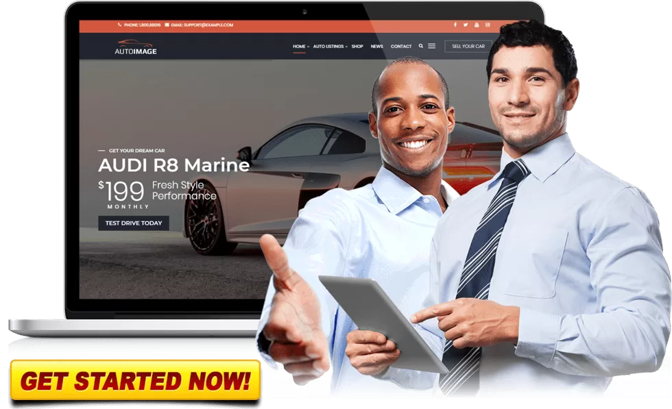 Car dealer website design