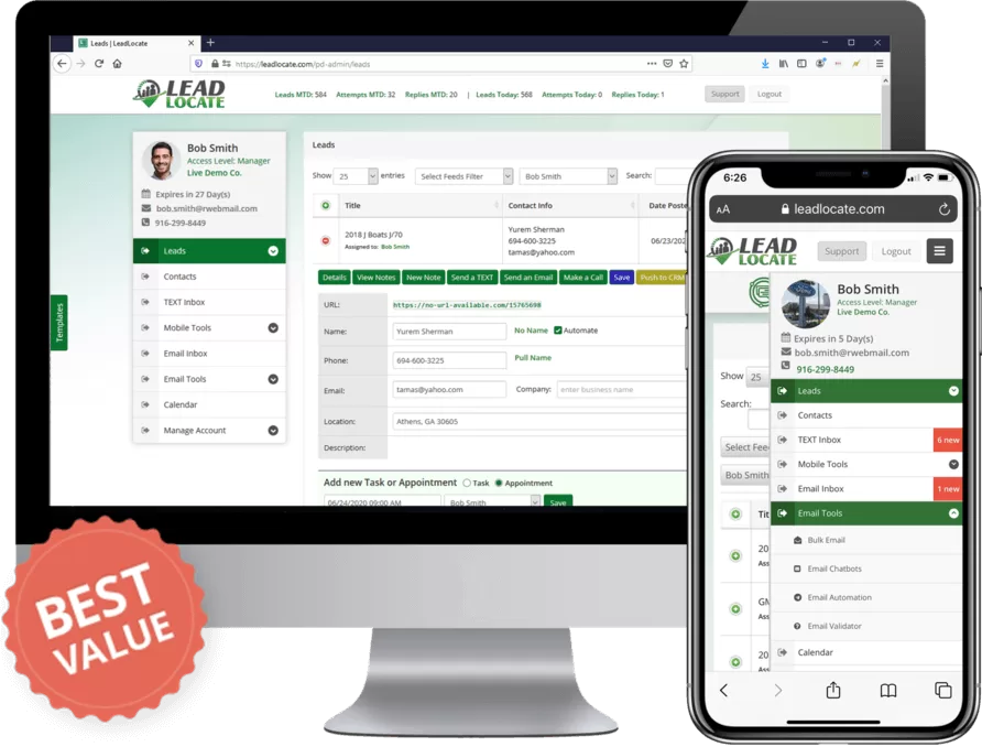 Car sales leads for brokers