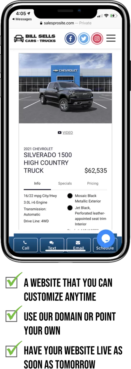 Dealership websites