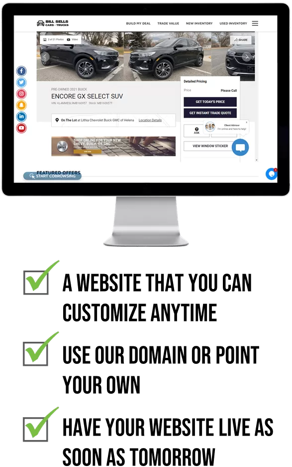 Automotive website design