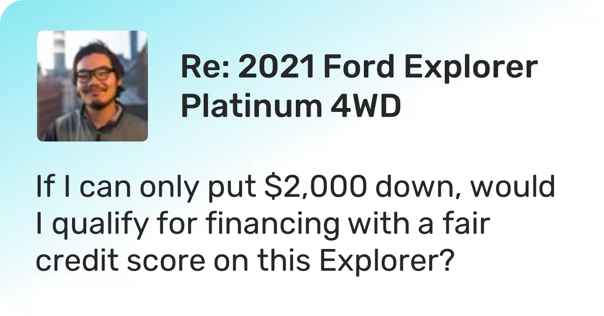 Financing auto leads