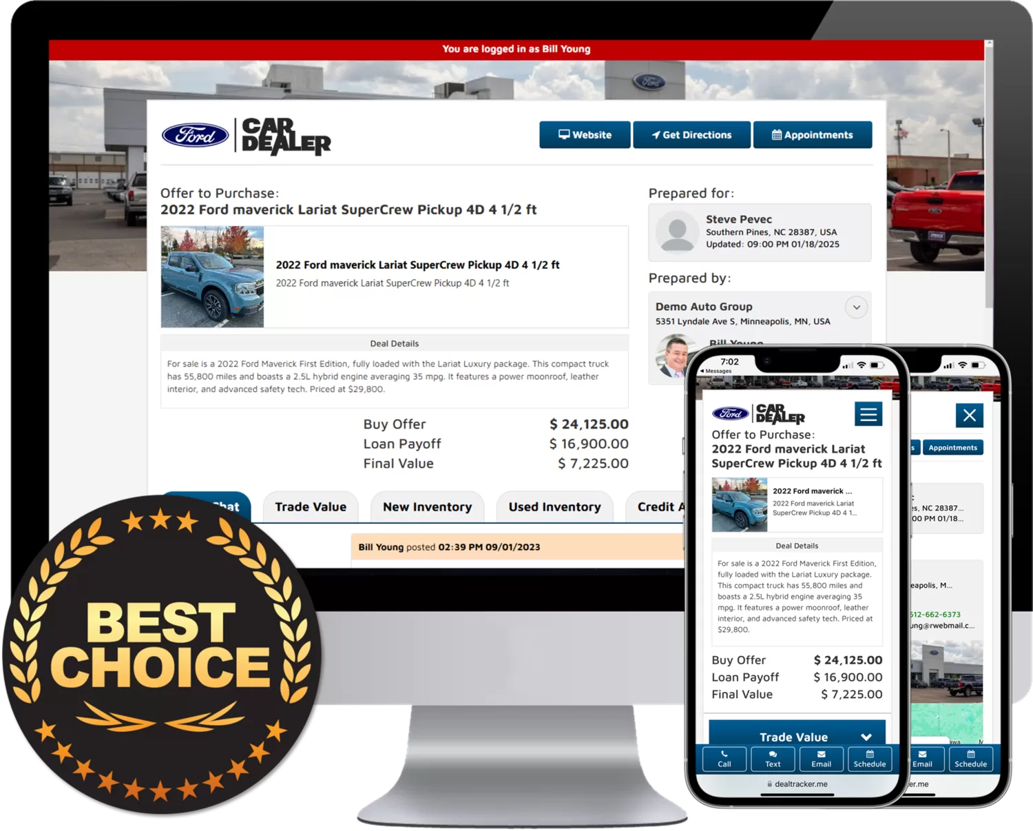 Vehicle acquisition software for buying used car inventory